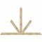 Ekena Millwork Saratoga Rough Sawn Timber Gable Bracket, Douglas Fir, 108"W x 72"H x 2"D x 6"F, 16/12 Pitch GBW108X72X0206SAR00RDF - alternate 1